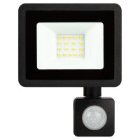 Прожектор светодиодный ЭРА 20Вт 1600Лм6500К с датчиком движения черный