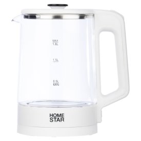 Чайник HOMESTAR HS-1008 1500Вт 1,8л белый