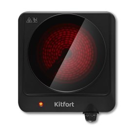 Плитка инфракрасная KITFORT КТ-170 1200Вт 1 конфорка черный
