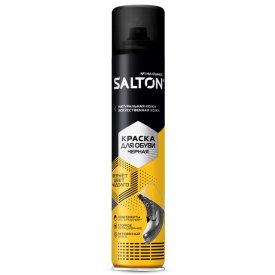 Краска для обуви SALTON для гладкой кожи 190мл черная