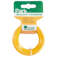 Леска для триммеров PARK 2,4мм 15м квадрат