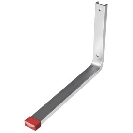 Крюк настенный L-образный 145х220мм до 10кг алюминий