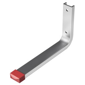 Крюк настенный L-образный 90х155мм до 15кг алюминий