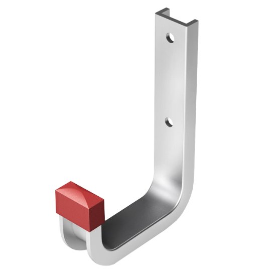 Крюк настенный 80х120мм до 30кг алюминий