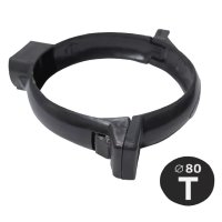 Хомут IMPLAST G130/80 80мм ПВХ графит