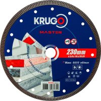 Диск алмазный KRUGO MASTER ТF по керамограниту 230х2,0х22х10мм X-Type