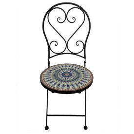 Стул садовый складной Вивьен 380х380х920мм  керамика, железо