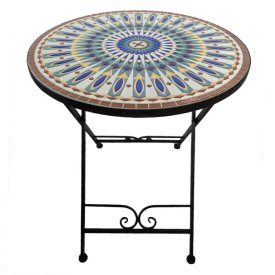 Стол садовый складной Вивьен 600х600х720мм керамика, железо
