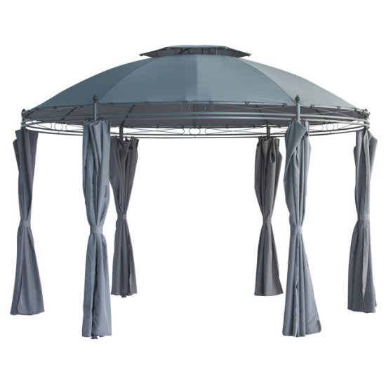 Шатер с боковыми полотнами 3,5х3,5х2,75м серый