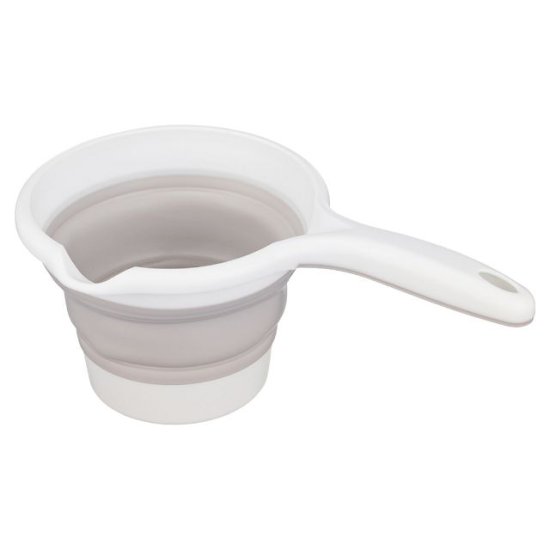 Ковш PHIBO Zoom 1,1л складной пластик, силикон бежевый