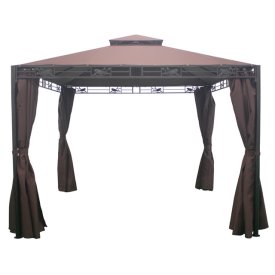 Шатер с боковыми полотнами 3х3х2,75м коричневый