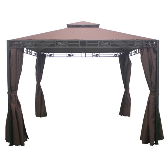 Шатер с боковыми полотнами 3х3х2,75м коричневый