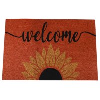 Коврик Welcome 39х59см полиэстр, ПВХ, коричневый