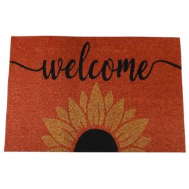 Коврик Welcome 39х59см полиэстр, ПВХ, коричневый