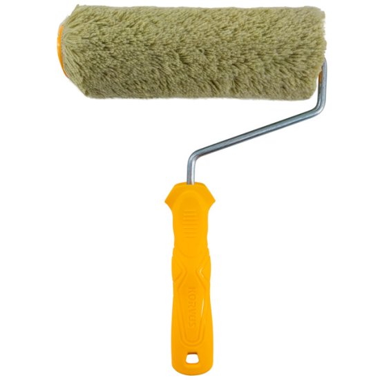 Валик с ручкой KORVUS полиакрил 18/180/40мм фасадный  D6мм, арт.0205134