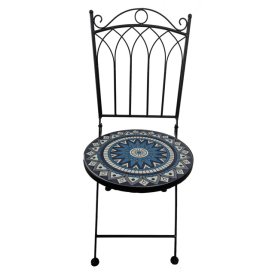 Стул садовый складной Киприан 380х380х900мм  керамика, железо