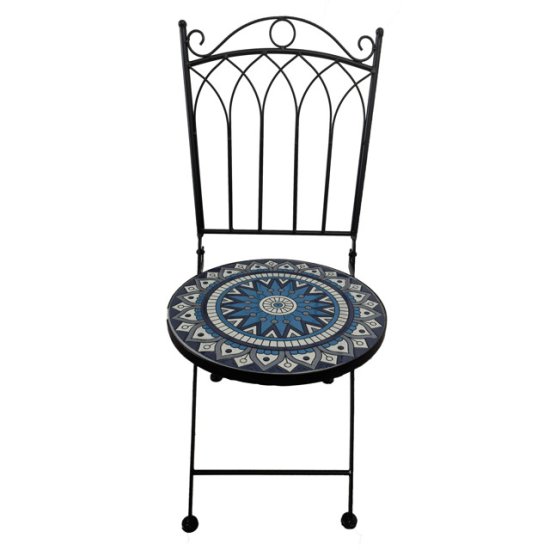 Стул садовый складной Киприан 380х380х900мм  керамика, железо