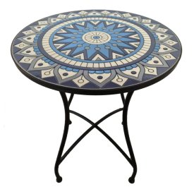 Стол садовый Киприан круглый 600х600х710мм керамика, железо