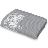 Полотенце кухонное ваф. CLEANELLY Гуси 50х70см серое, арт.ПЦ560-7146