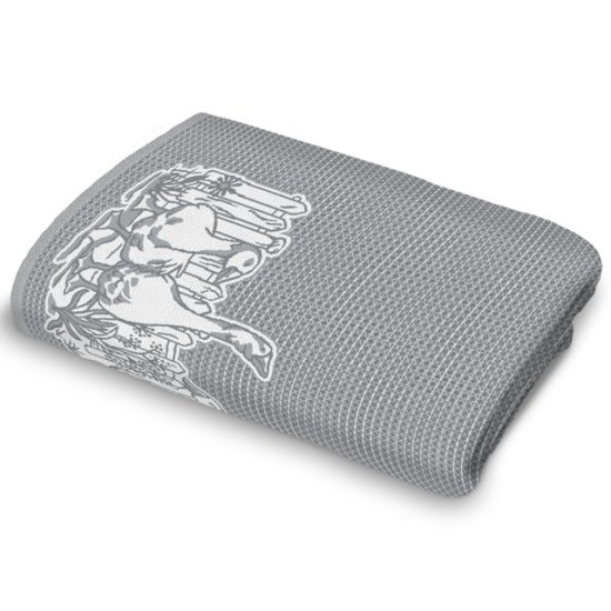 Полотенце кухонное ваф. CLEANELLY Гуси 50х70см серое, арт.ПЦ560-7146