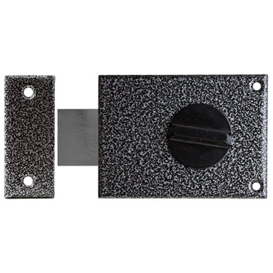 Замок накладной Apecs R01-C-GR (ЗН1-1 А) цилиндровый 1 ригель
