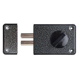 Замок накладной Apecs R02-C-GR (ЗН1-2 А) цилиндровый 2 ригеля