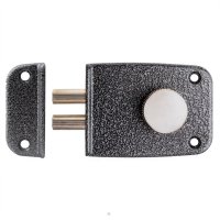 Замок накладной Apecs R03-C-GR (ЗН1-1 КЗ) цилиндровый 2 ригеля