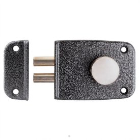 Замок накладной Apecs R03-C-GR (ЗН1-1 КЗ) цилиндровый 2 ригеля