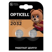 Батарейка OPTICELL 3В литиевая CR2032 2шт