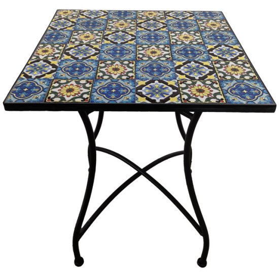 Стол садовый Бенуа квадратный 580х580х720мм керамика, железо