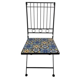 Стул садовый складной Бенуа 390х370х900мм  керамика, железо