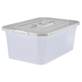 Контейнер ПОЛИМЕРБЫТ 40х26х20,5см 15л с защелками и ручкой пластик
