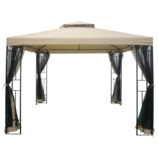 Шатер с антимоскитной сеткой 3x3x2,65м бежевый