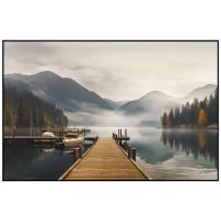 Картина в раме на холсте River 700х1100мм