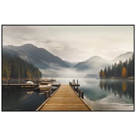 Картина в раме на холсте River 700х1100мм