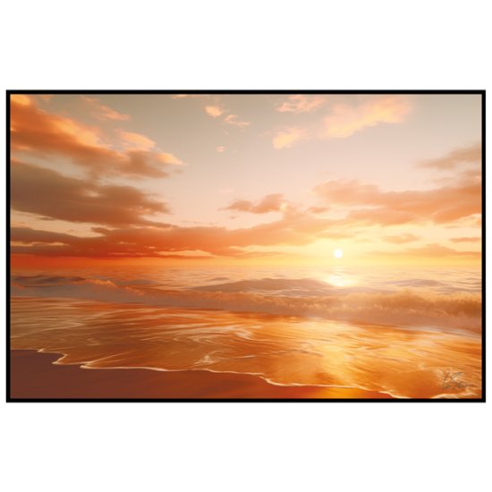 Картина в раме на холсте Sunset 700х1100мм