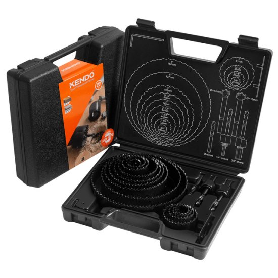 Набор коронок по дереву KENDO 19-152мм 23шт