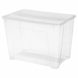Контейнер ECONOVA Tex-Box 70л 57,5х38х40,5см 70л с крышкой пластик прозрачный