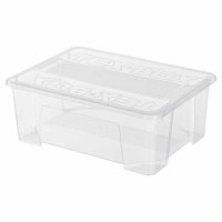 Контейнер ECONOVA Tex-Box 10л 38х28х14см с крышкой пластик прозрачный