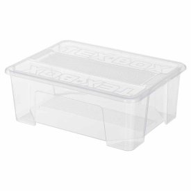 Контейнер ECONOVA Tex-Box 10л 38х28х14см с крышкой пластик прозрачный