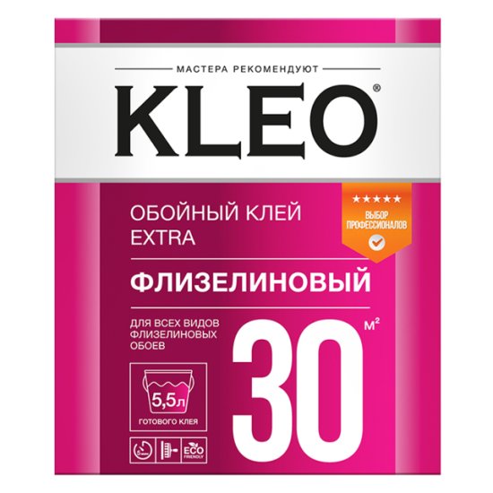 Клей обойный KLEO EXTRA флизелиновый 220г, арт.030 EXTRA 30
