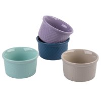 Набор кокотниц TODELIA Цветной/Color line 4шт 10,6х6,1см 260мл керамика