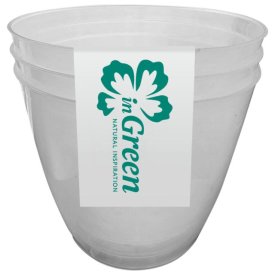 Набор горшков для рассады INGREEN 3шт 1,4л прозрачный