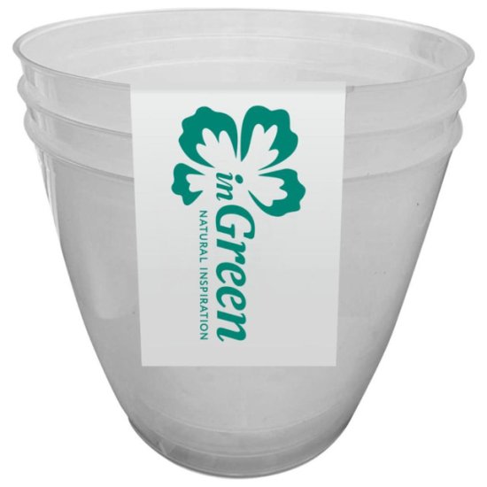 Набор горшков для рассады INGREEN 3шт 1,4л прозрачный