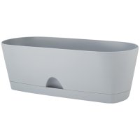 Ящик балконный INGREEN Amsterdam 40 см пластик серый