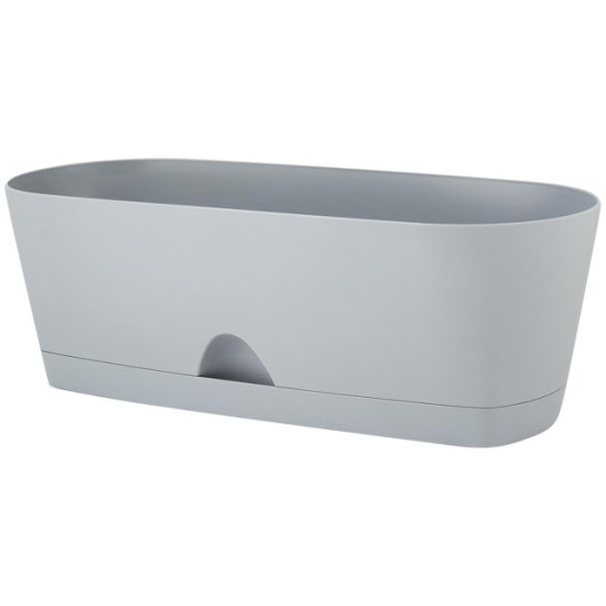 Ящик балконный INGREEN Amsterdam 40 см пластик серый