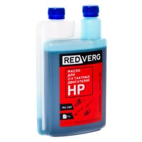 Масло для 2-тактных двигателей REDVERG полусинтетическое c дозатором 1л
