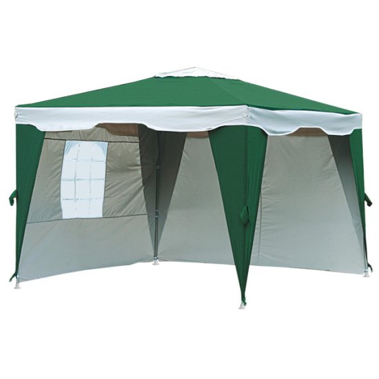 Шатер с боковыми полотнами 3х3х2,45м зелёный