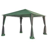 Шатер с антимоскитной сеткой 3,5х3,5х2,75м зеленый