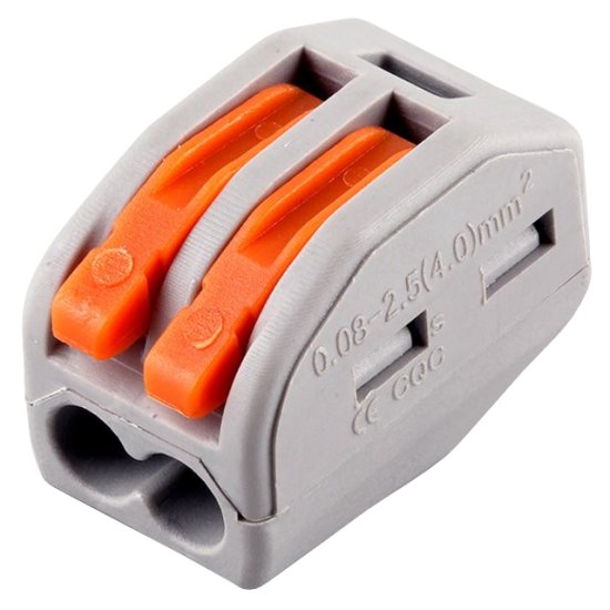 Клемма рычажная STEKKER, 2-проводные LD222-412, 5 шт